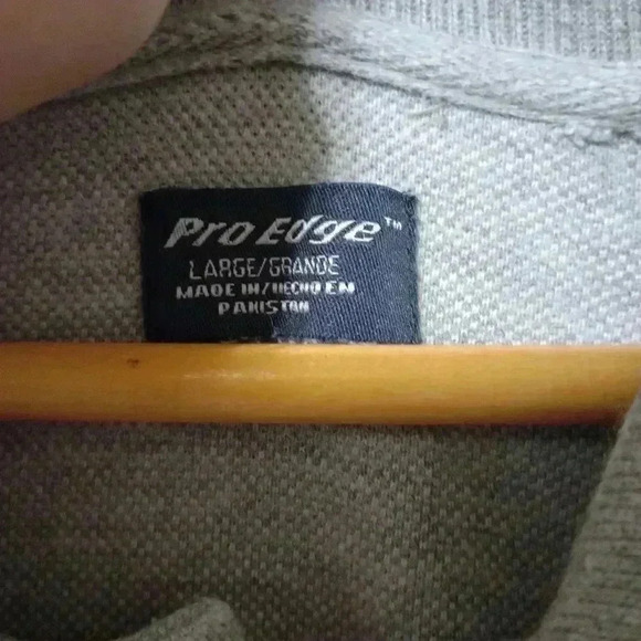 Vtg Pro Edge Alabama Crimson Tide Polo Logo Cotton Sz L Roll Tide Football Y2k - Picture 2 of 5